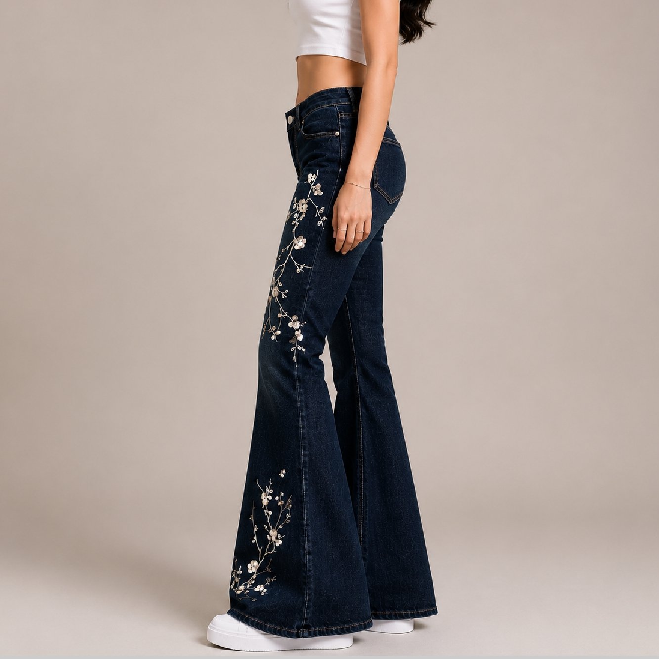 IBGJ11-1 IBEN Floral Drift Denim