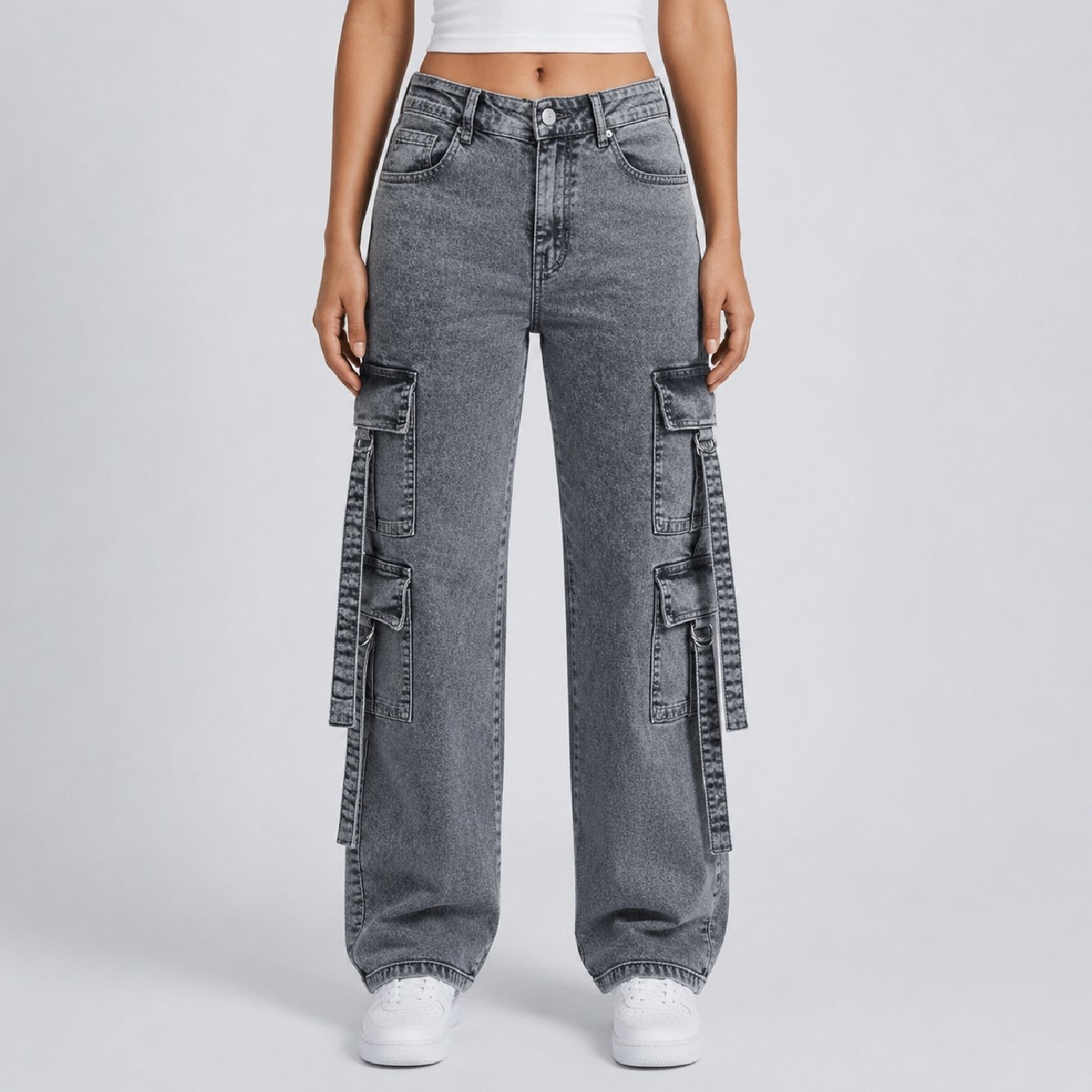 IBGJ15-1 IBEN Grey Cargo Denim