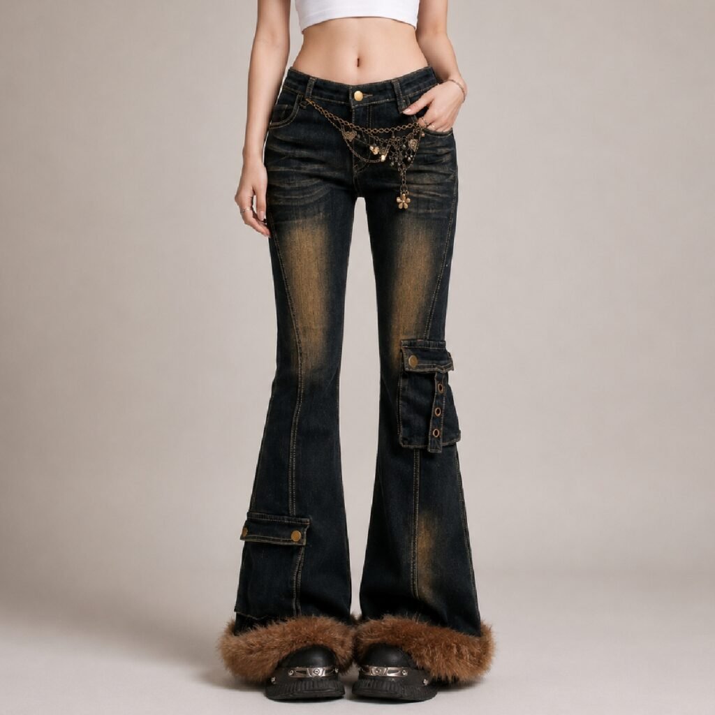 IBGJ2-1 IBEN Vintage Gold Bootcut Denim
