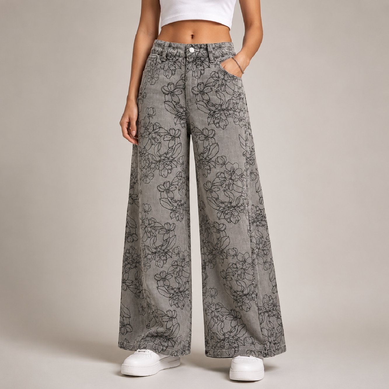 IBGJ3-1 IBEN Ash Bloom Jeans