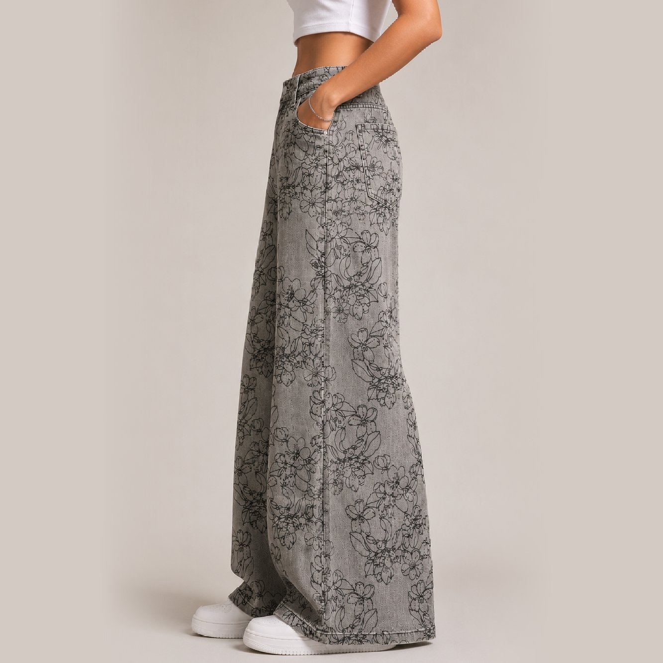 IBGJ3-1 IBEN Ash Bloom Jeans