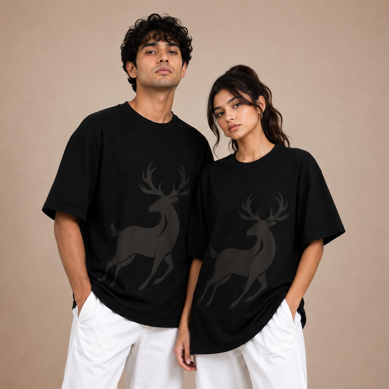 IBOT1-3 IBEN Noir Deer T-Shirt
