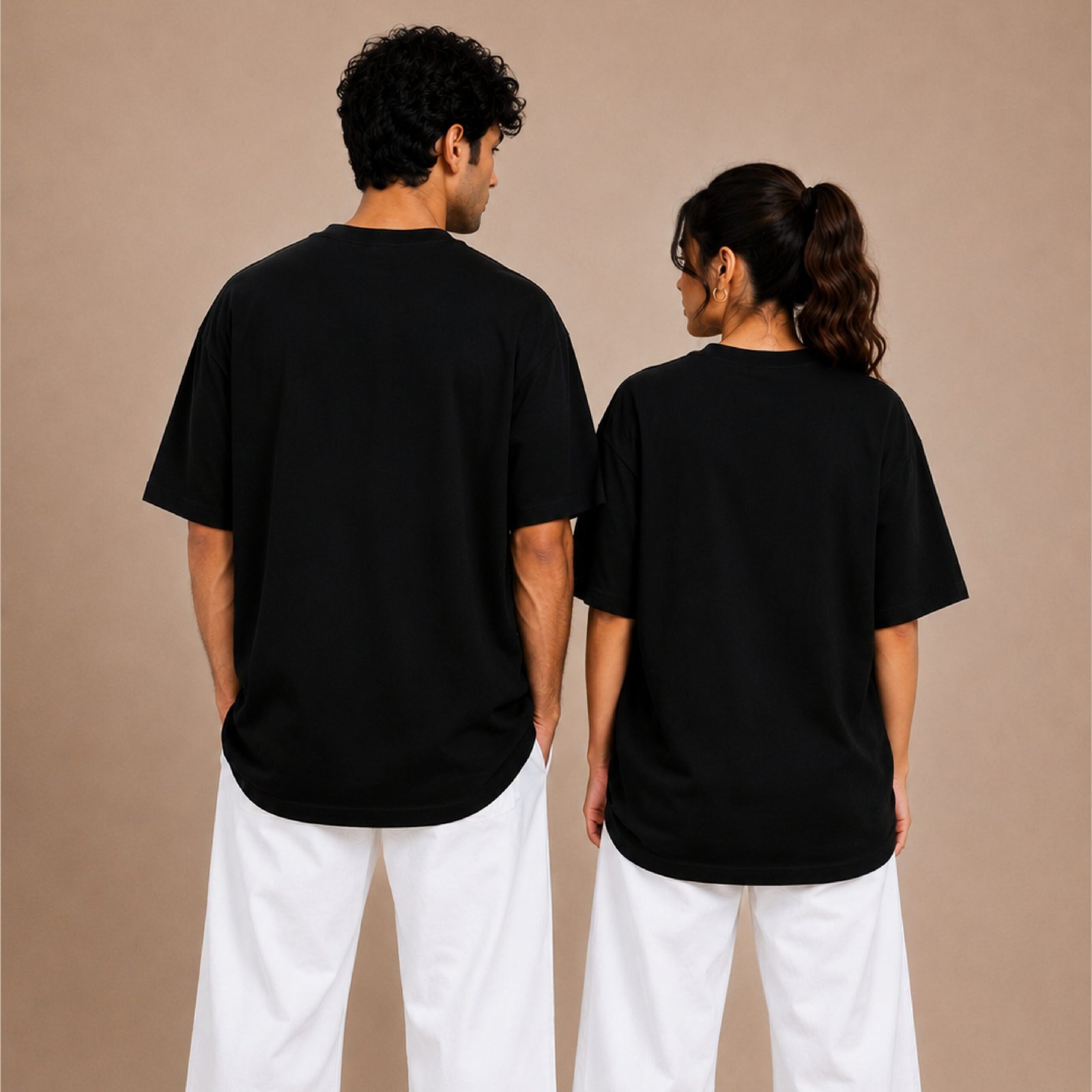 IBEN Rose Noir Oversized T-Shirt - Image 3