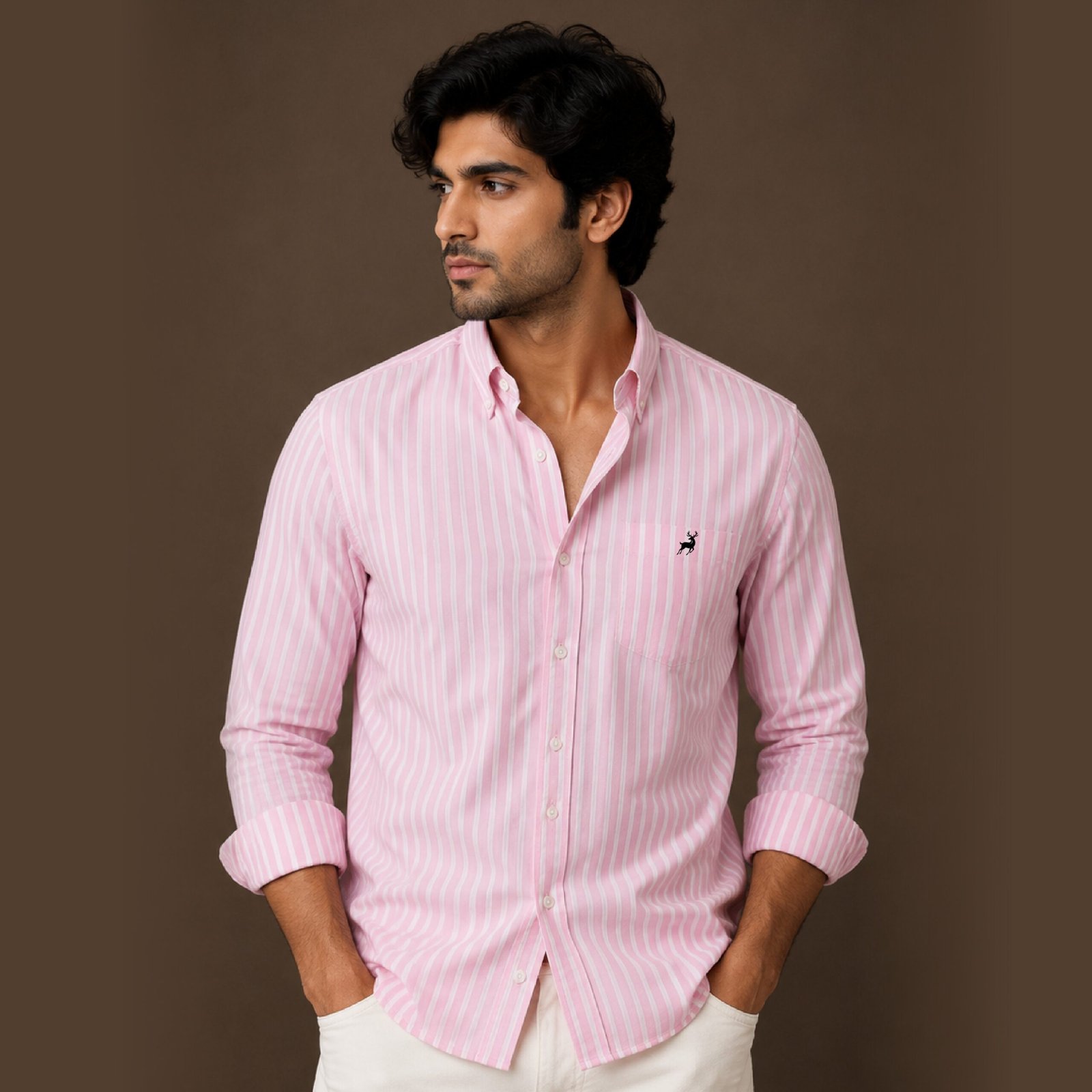 IBSL1-1 IBEN Signature Pink Stripe Shirt
