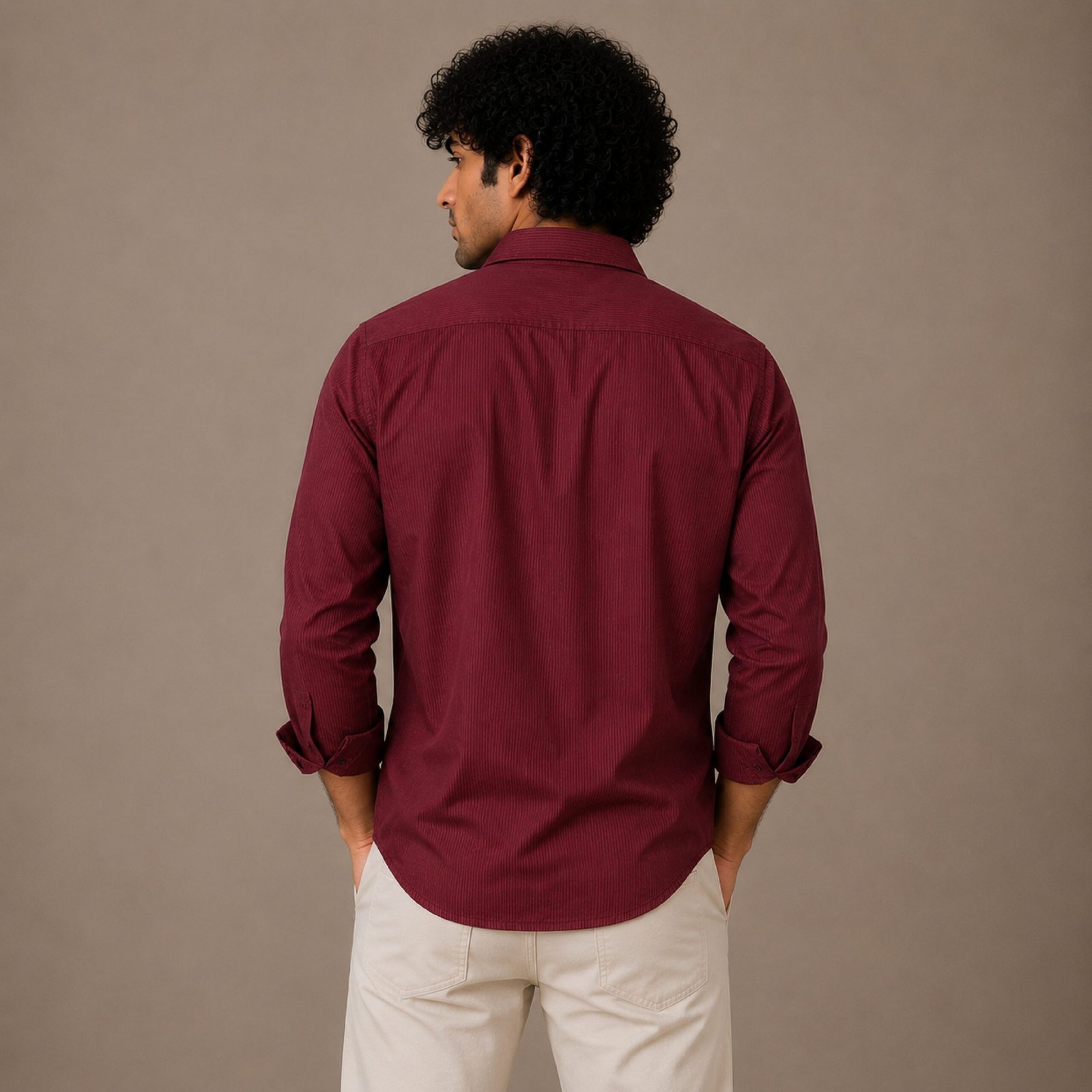 IBEN Essential Maroon Shirt - Image 3