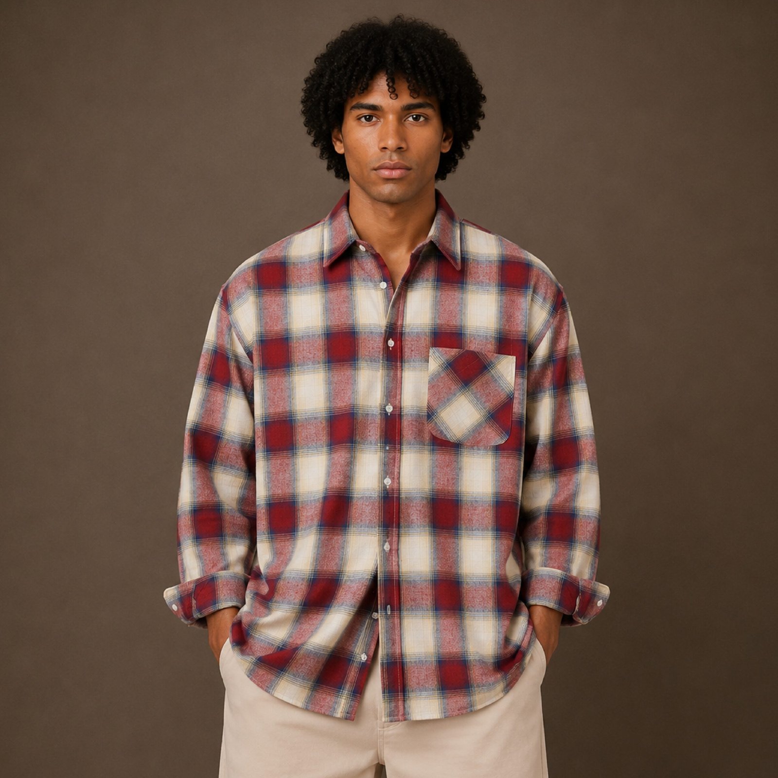 IBSP7-1 IBEN Rust Check Shirt