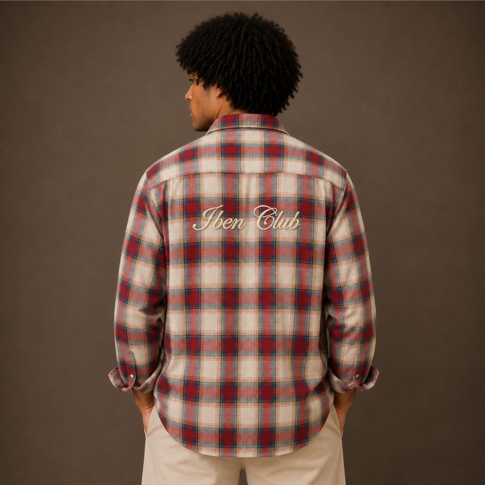 IBEN Rust Check Shirt - Image 3