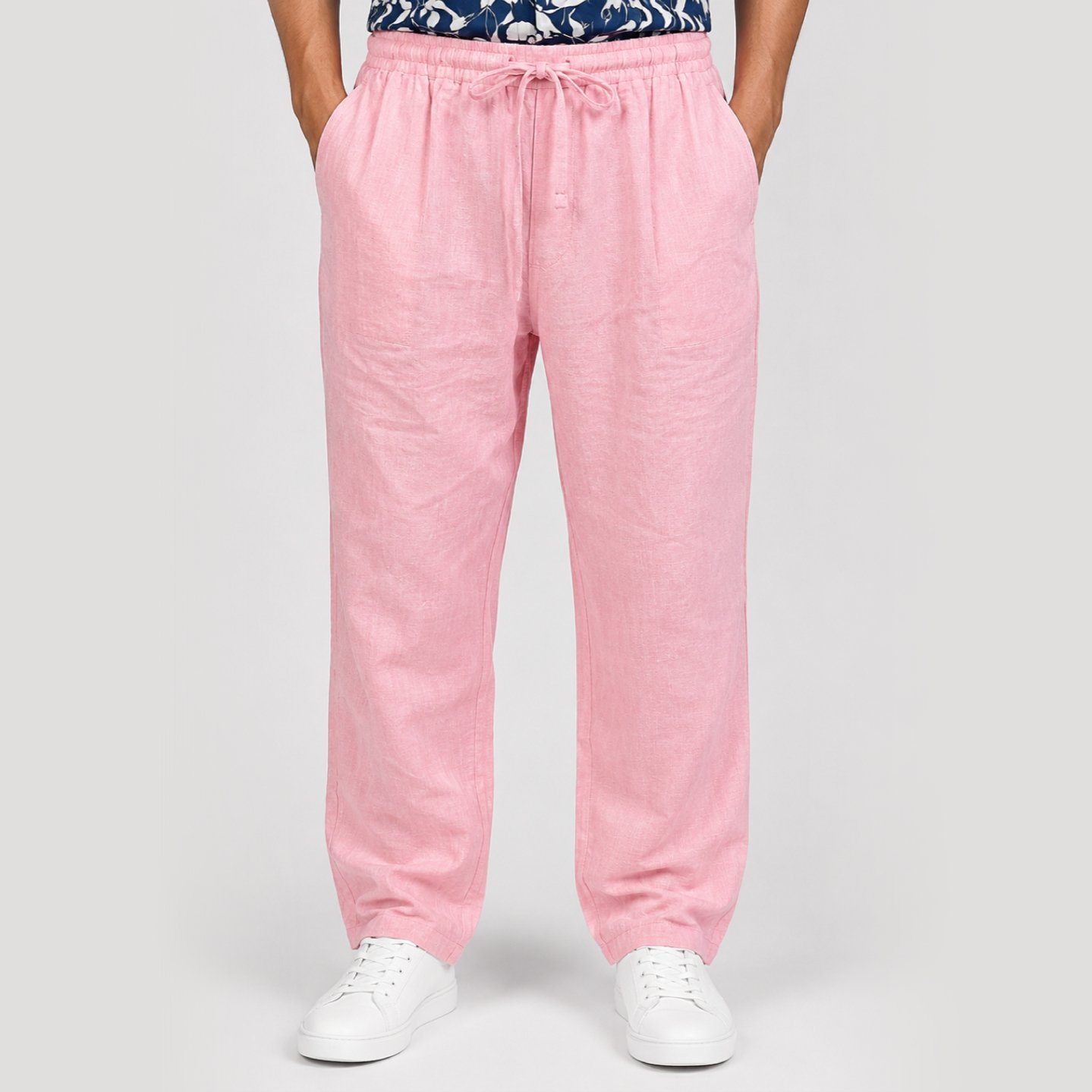 Pink 1 IBEN Pink Linean Trousers