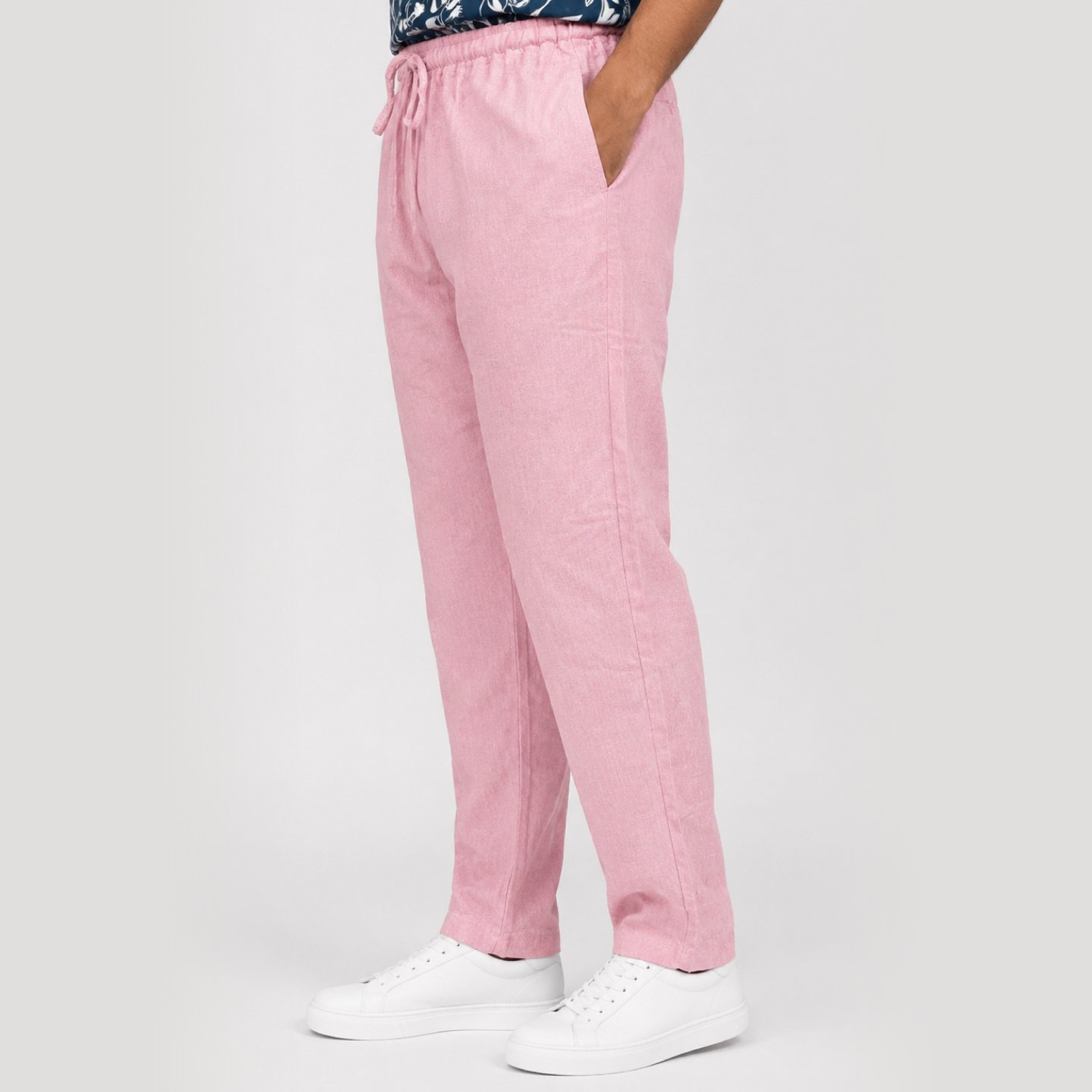 Pink 1 IBEN Pink Linean Trousers