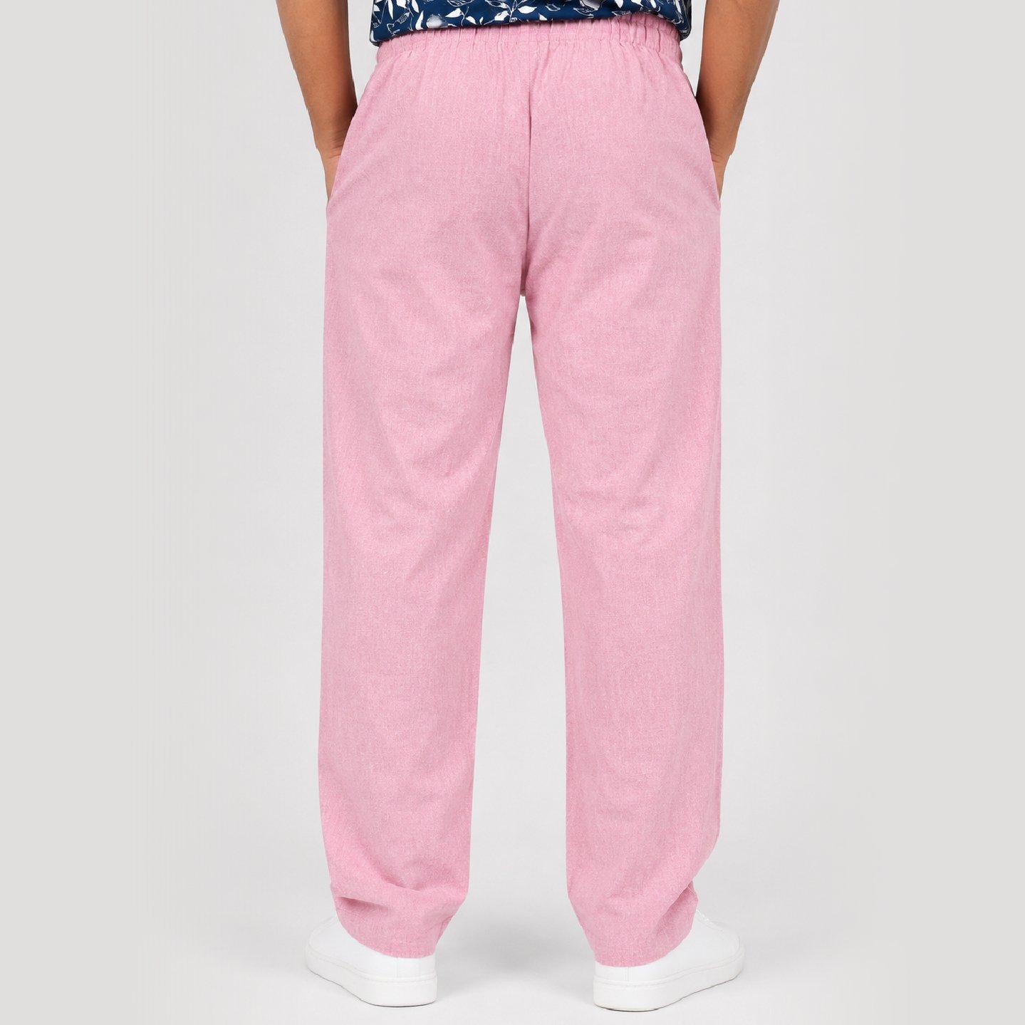 IBEN Pink Linen Trouser - Image 3