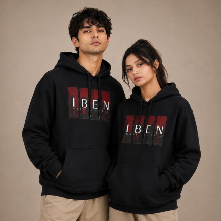 black 4 IBEN Pride of India Hoodie