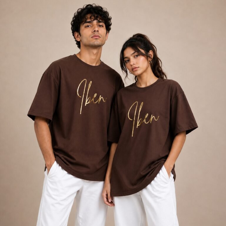 brown 1 IBEN Signature Brown T-Shirt
