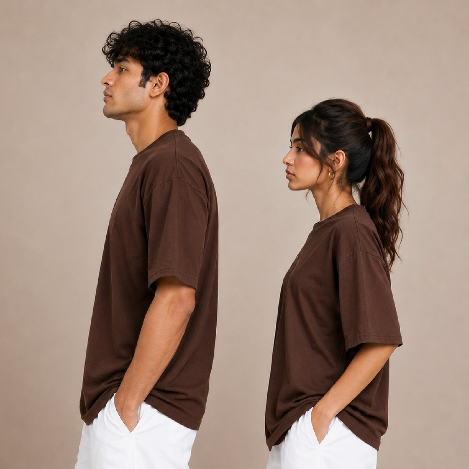 brown 1 IBEN Signature Brown T-Shirt
