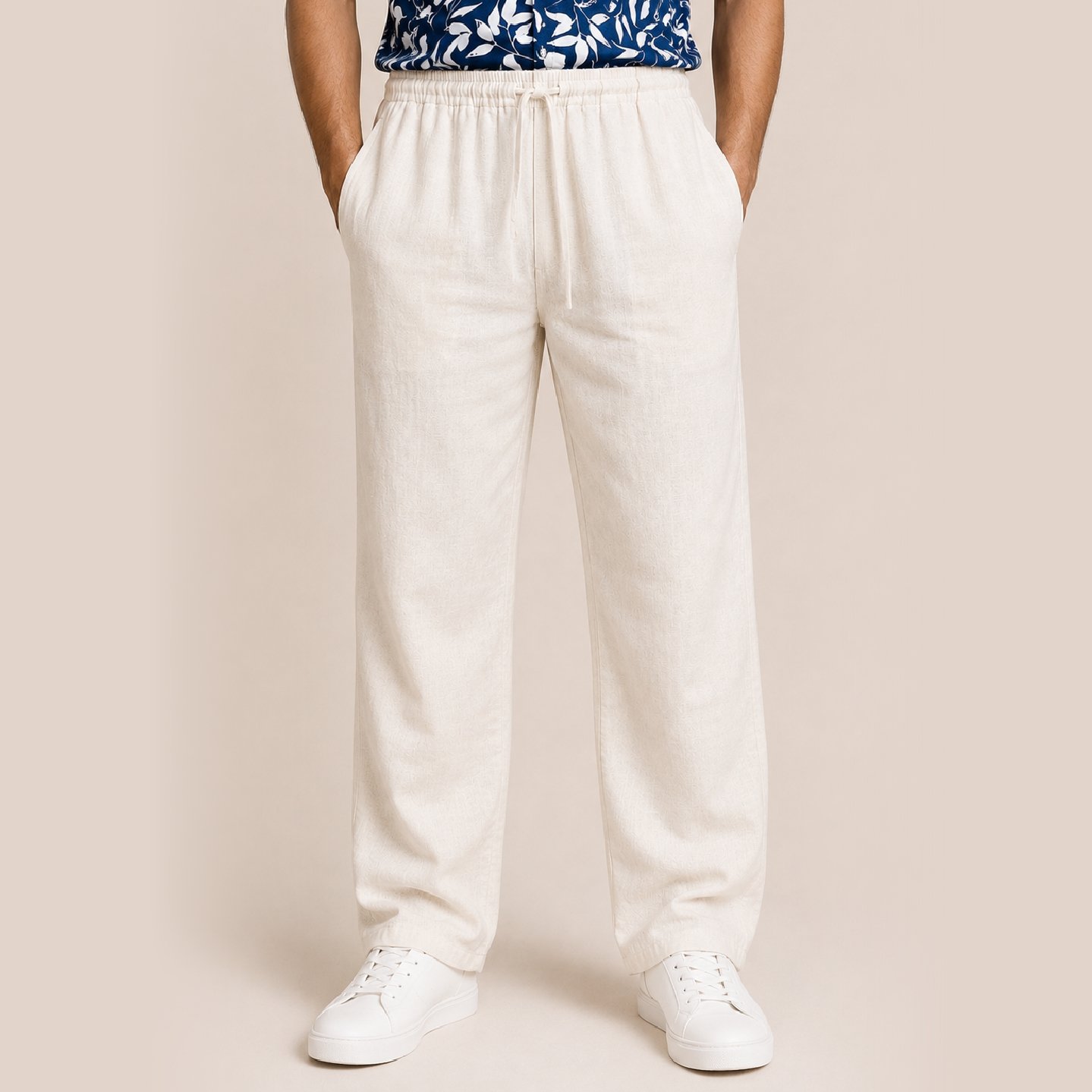 off white 1 IBEN Off White Linean Trousers
