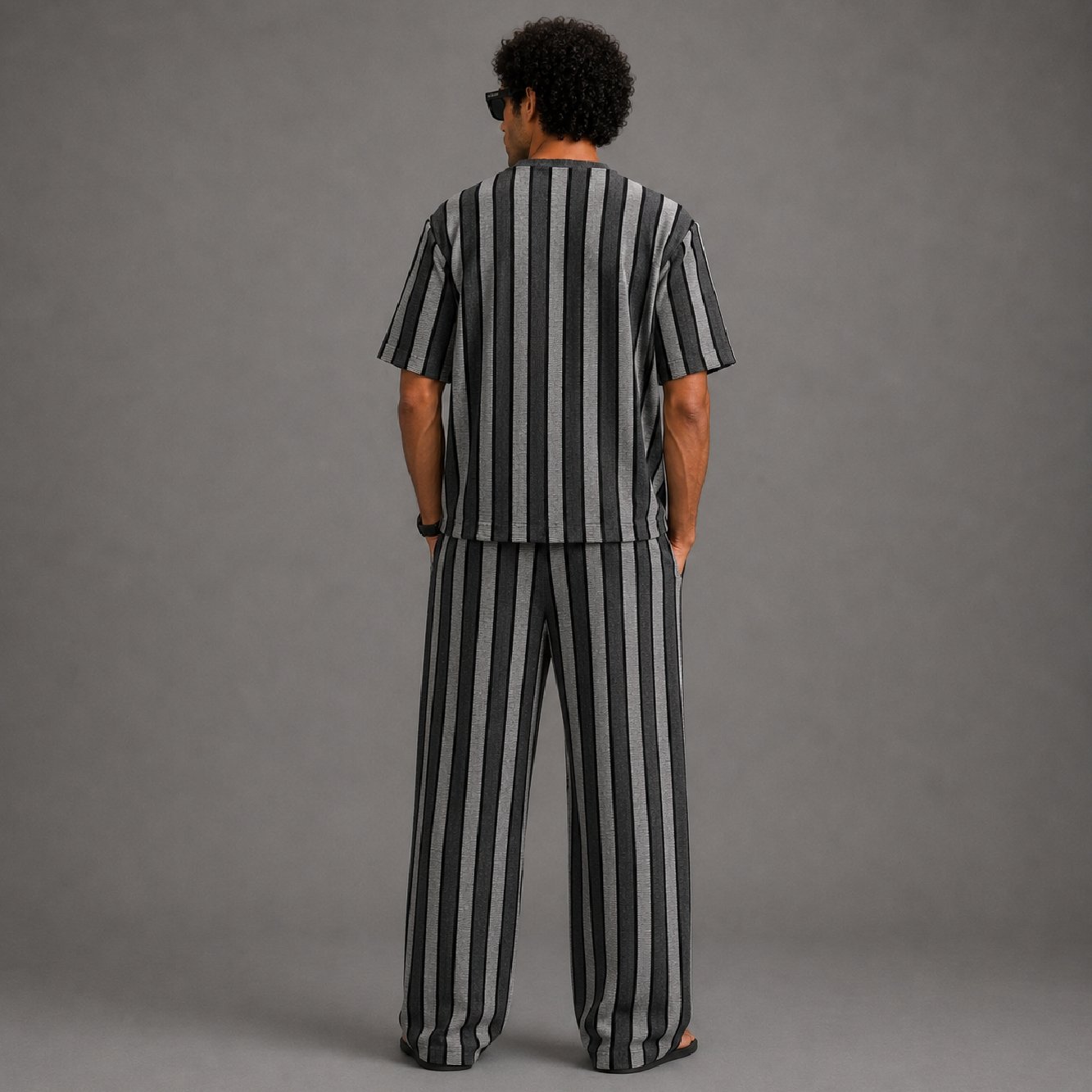 IBEN Graphite Stripe Co-ord Set - Image 3