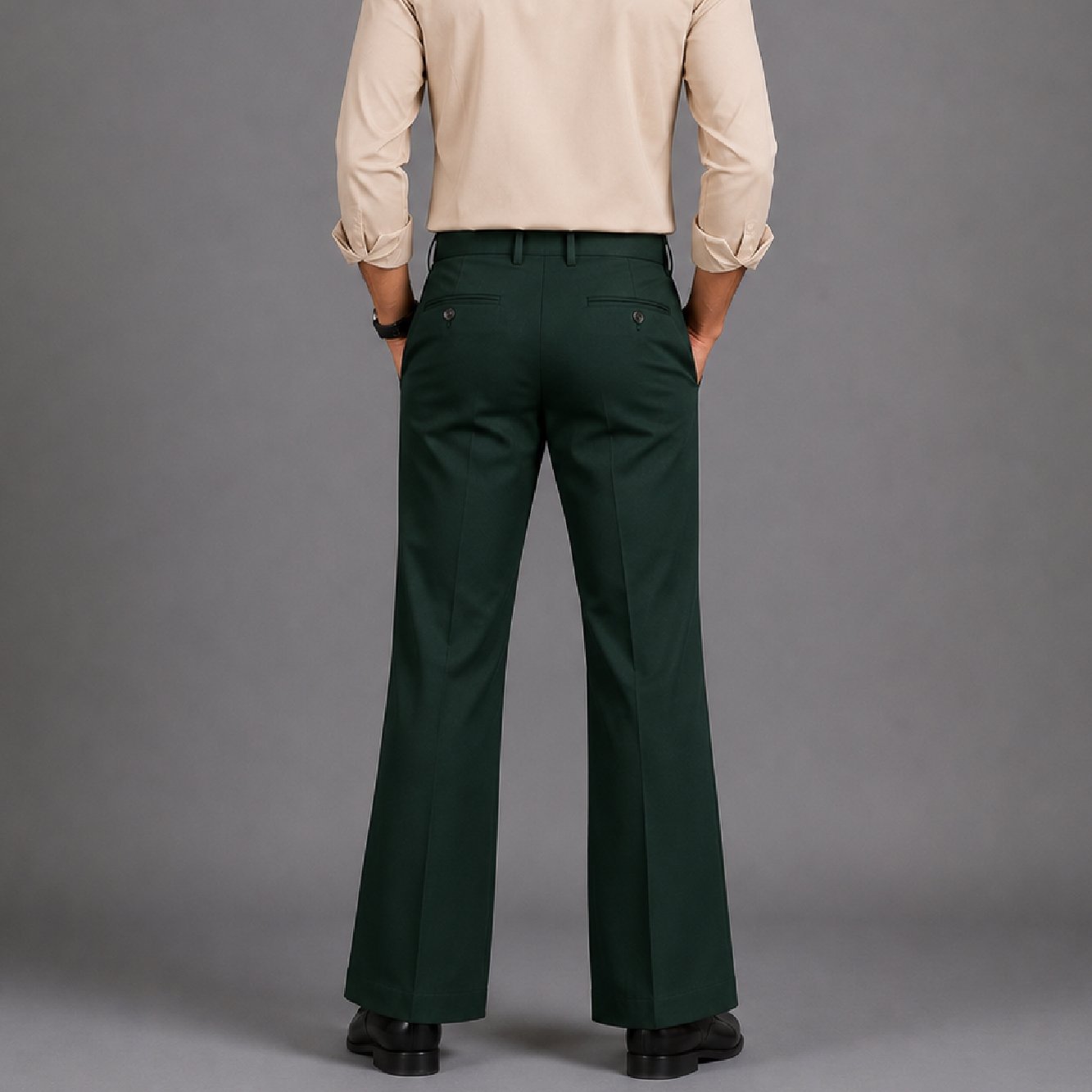 IBEN Formal Green Boot Cut Pant - Image 3