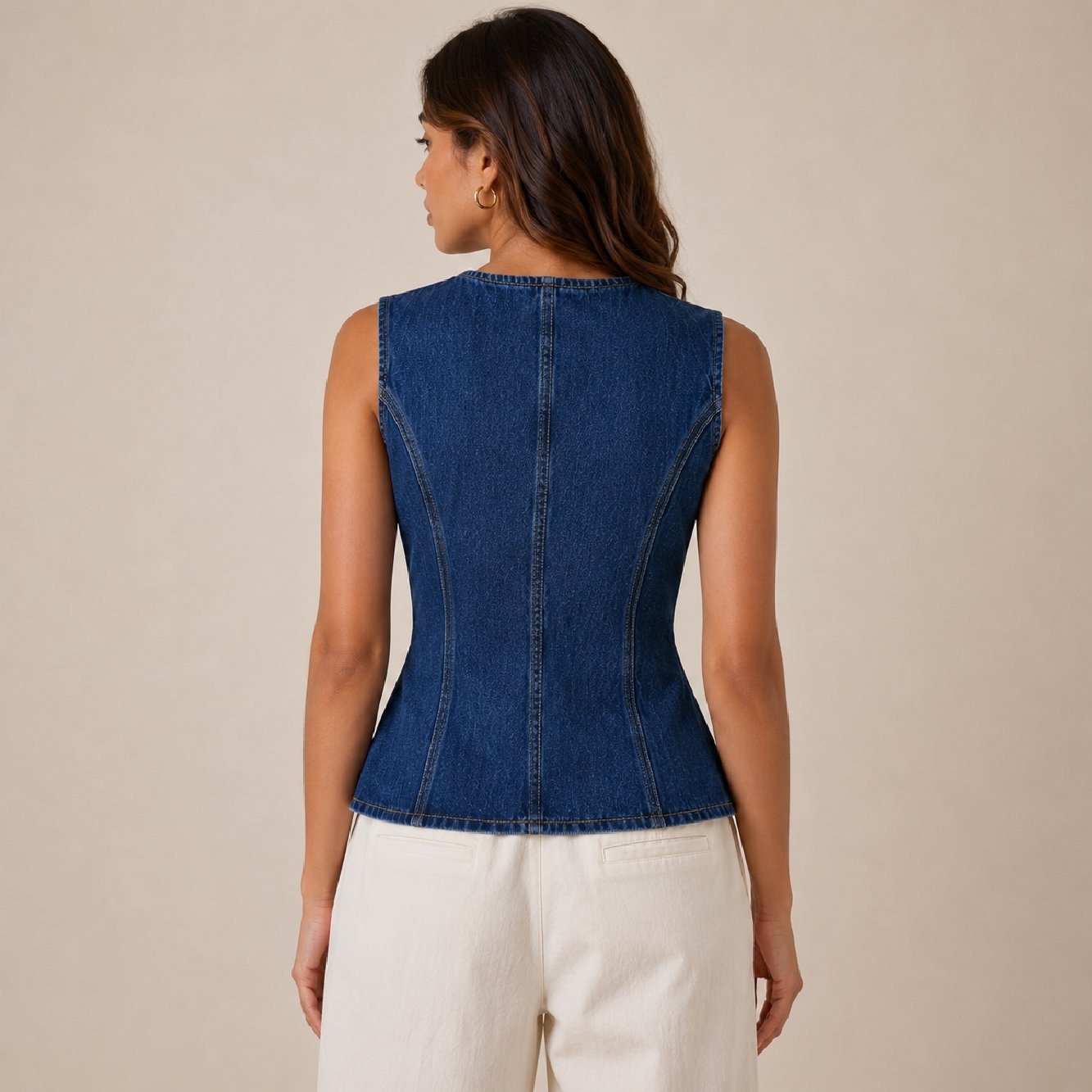 IBEN Indigo Denim Vest - Image 3